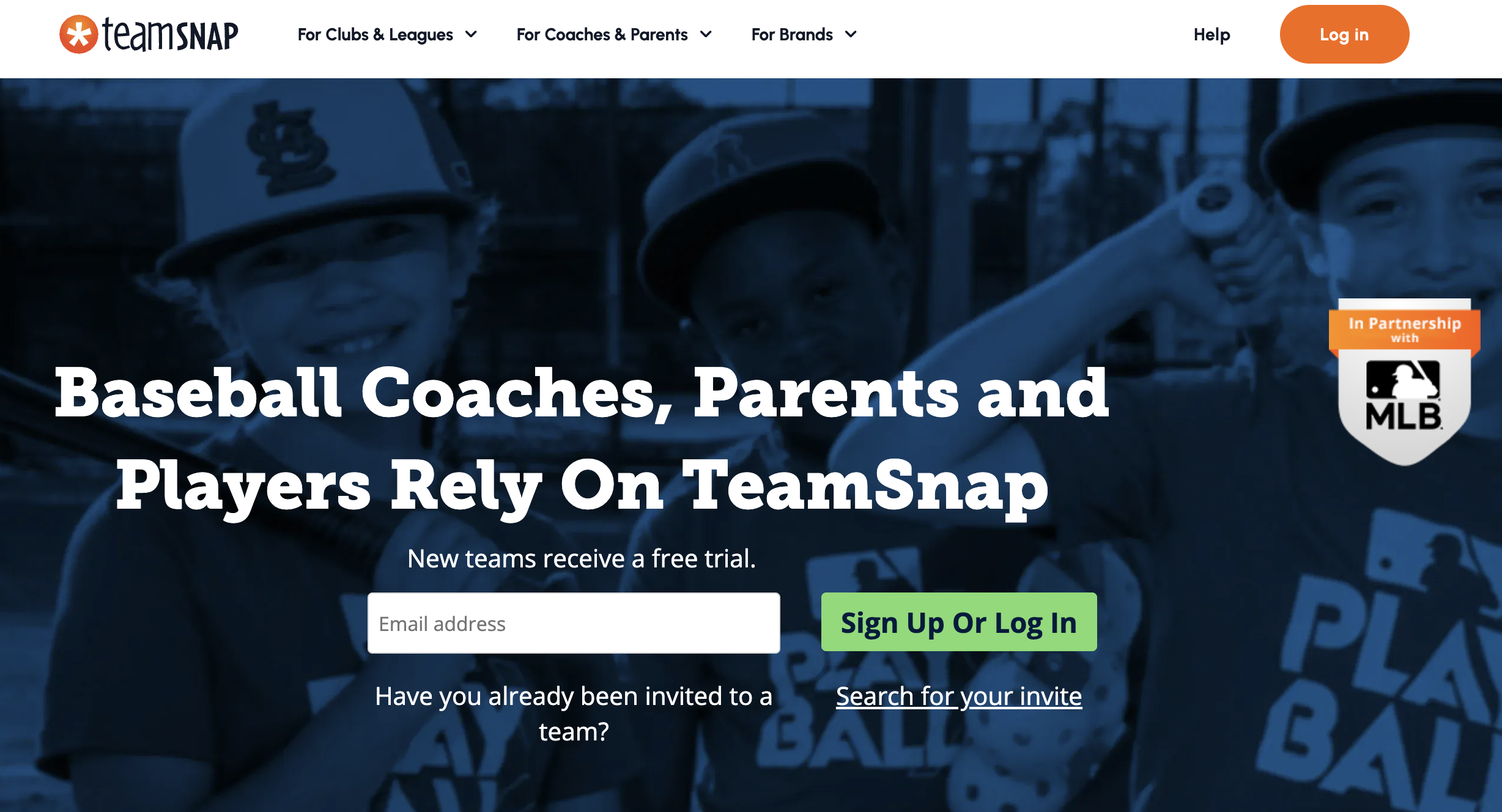 TeamSnap baseball management software